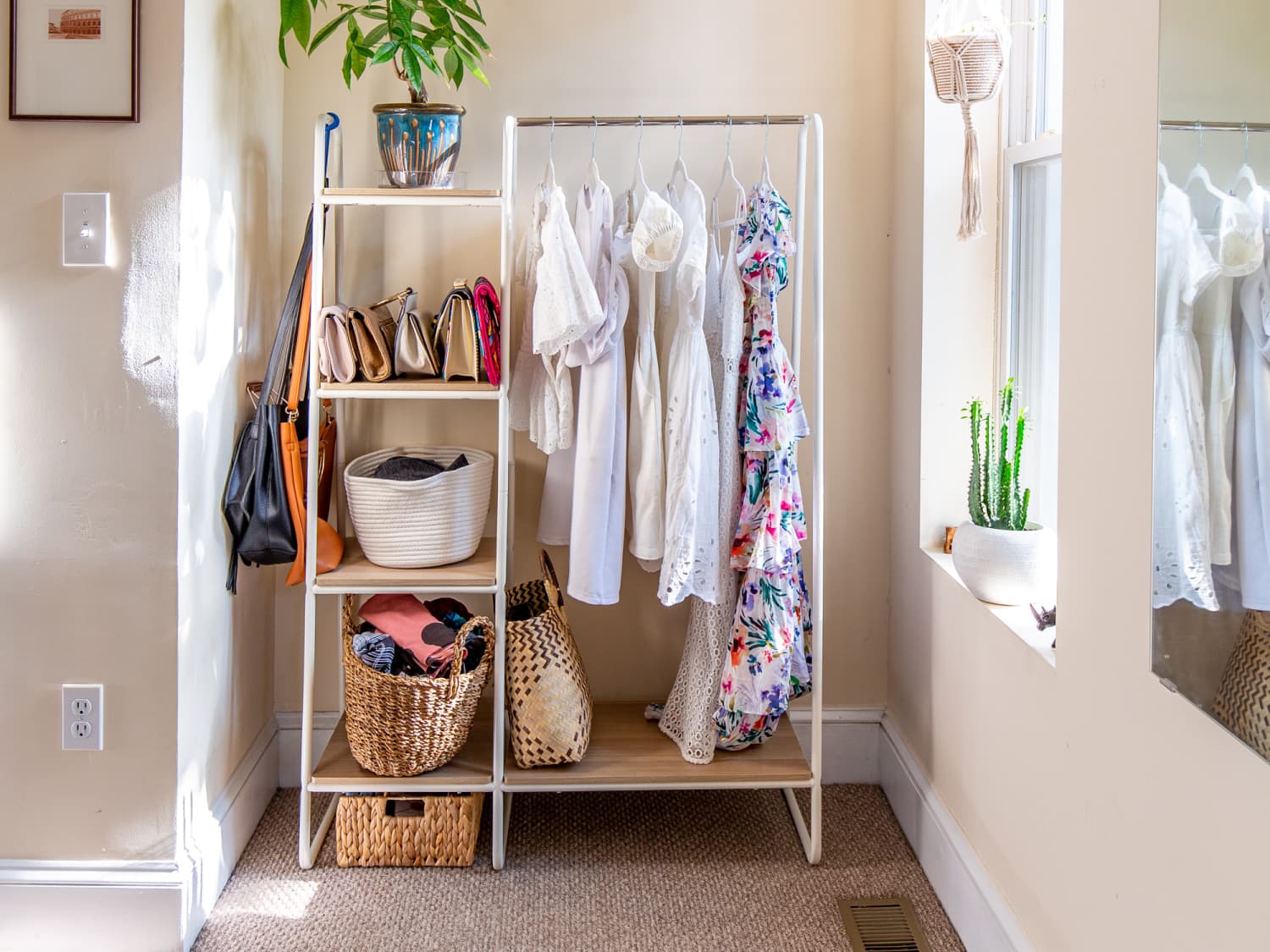 Whitmor s 4 section Fabric Closet Organizer Review Apartment Therapy